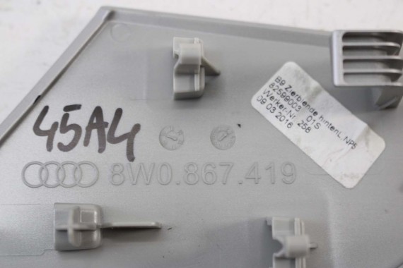 AUDI A4 LISTWY OZDOBNE DEKORY 8W1863969 8W1853189 8W1853190 8W0867409L 8W0867410L 8W0867419 8W0867420 dekor listwa 8W 8W1863969R