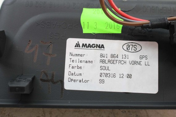 AUDI A4 LISTWY OZDOBNE DEKORY 8W1863969 8W1853189 8W1853190 8W0867409L 8W0867410L 8W0867419 8W0867420 dekor listwa 8W 8W1863969R