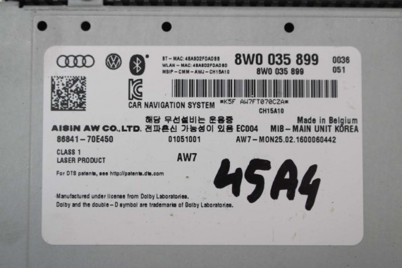 AUDI A4 A5 CZYTNIK MIB SD 8W0035899 8W0035899 8W0035899 8W0035899 8W0035899 8W0035899 8W0035899 8W0035899 8W0035899 8W0035899 8W