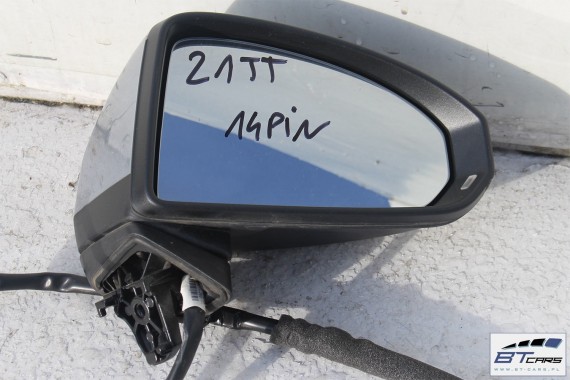 AUDI TT LUSTERKO DRZWI PRAWE 14 pin 8S zewnętrzne pinów kabli przewodów el. skł.  14pin L5 	LZ7G 	Florettsilber metallic Srebrny
