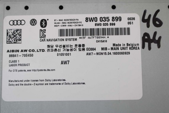 AUDI A4 A5 CZYTNIK MIB SD 8W0035899 8W0035899 8W0035899 8W0035899 8W0035899 8W0035899 8W0035899 8W0035899 8W0035899 8W0035899 8W