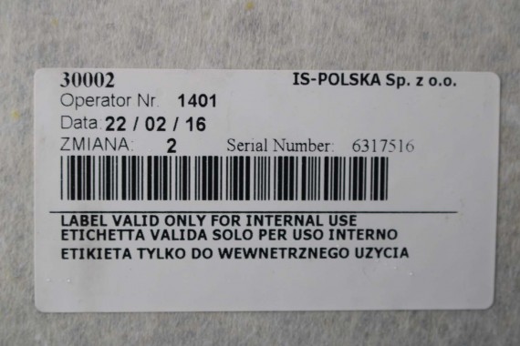AUDI A4 SEDAN PODSUFITKA szara 8W5867506G RL9 szary 8W5 867 506 G 8W5867506G 8W5867506G 8W B9 8W5867506L 8W5867506C 8W5867506G