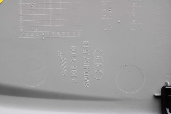 AUDI A4 SEDAN PODSUFITKA szara 8W5867506G RL9 szary 8W5 867 506 G 8W5867506G 8W5867506G 8W B9 8W5867506L 8W5867506C 8W5867506G