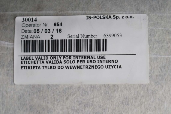 AUDI A4 SEDAN PODSUFITKA szara 8W5867506G RL9 szary 8W5 867 506 G 8W5867506G 8W5867506G 8W B9 8W5867506L 8W5867506C 8W5867506G