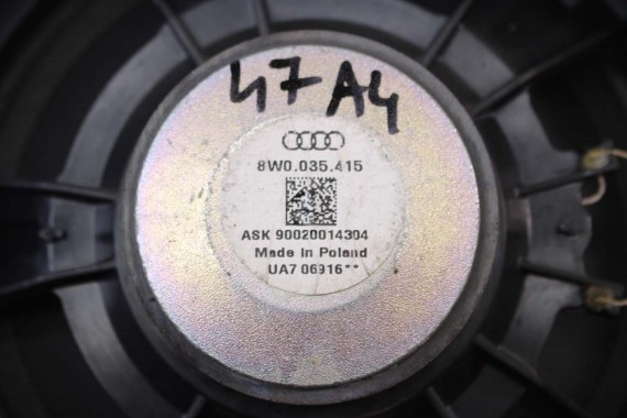 AUDI A4 SEDAN GŁOŚNIKI NAGŁOŚNIENIE 8W5035412 8W5035411 8W0035415 8W0035454 8W0035399 8W5035399 KOMPLET GŁOŚNIKÓW ZESTAW GŁOŚNIK