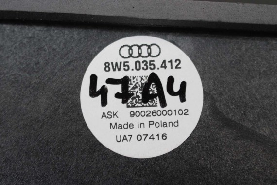 AUDI A4 SEDAN GŁOŚNIKI NAGŁOŚNIENIE 8W5035412 8W5035411 8W0035415 8W0035454 8W0035399 8W5035399 KOMPLET GŁOŚNIKÓW ZESTAW GŁOŚNIK