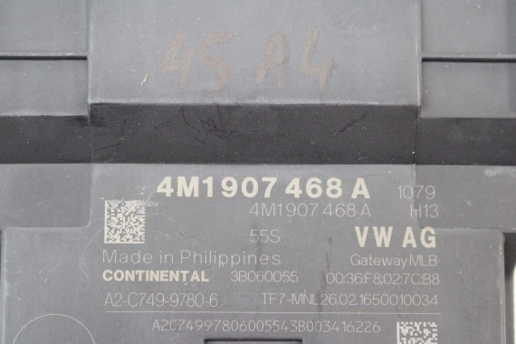 AUDI A4 Q7 MODUŁ STEROWNIK GATEWAY 4M1907468A 4M1 907 468 A 4M1907468A MOCY 8W 4M 4M1907468A 4M1907468A 4M1907468A 4M1907468A