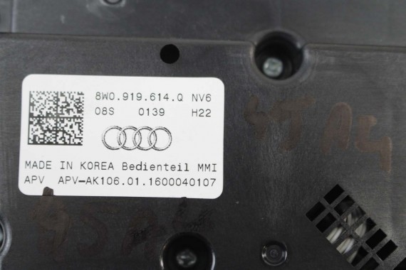 AUDI A4 A5 PANEL MMI GAŁKA STEROWANIA MMI 3G+ 8W0919614Q 8W0919614Q 8W0 919 614 Q 8W 8W0919614Q 8W0919614G 8W0919614Q 8W0919614G