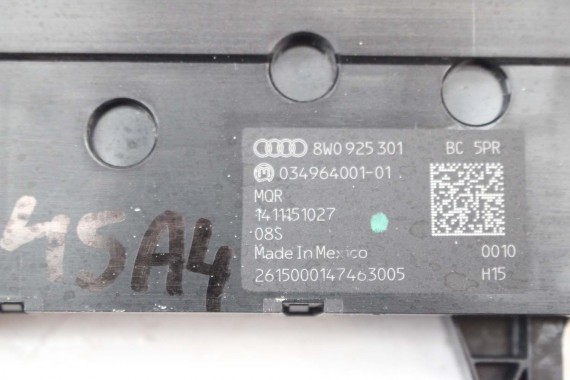 AUDI A4 PANEL Z PRZYCISKAMI PRZYCISKI 8W0925301BC 8W0 925 301 BC przycisk b9 f5 sterowania 8W0925301BC 8W0925301BC 8W0925301BC