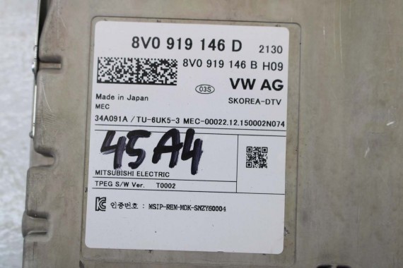 AUDI A4 A6 A7 Q7 TT TUNER TV 8V0919146D 8V0919146B 8V0919146D DVB DTV moduł sterownik 8V0919146 8V0919146D 8V0919146B 8V0919146D