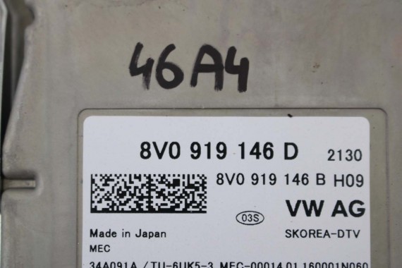 AUDI A4 A6 A7 Q7 TT TUNER TV 8V0919146D 8V0919146B 8V0919146D DVB DTV moduł sterownik 8V0919146 8V0919146D 8V0919146B 8V0919146D