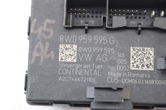AUDI A4 A5 STEROWNIK MODUŁ DRZWI 8W0959592G 8W0959592 8W0959593G 8W0959593 8W0959595G 8W0959595 4M0959793G 4M0959792G 8W0959595G