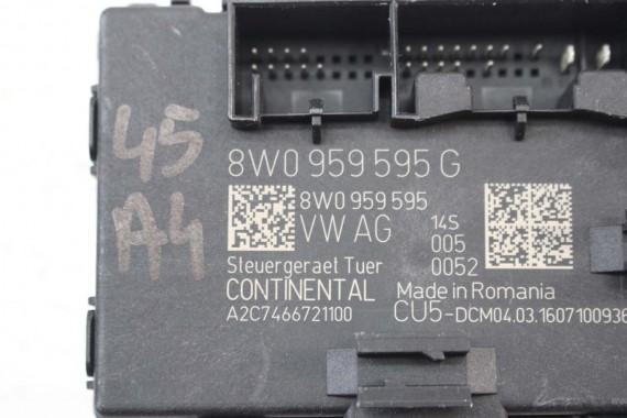 AUDI A4 A5 STEROWNIK MODUŁ DRZWI 8W0959592G 8W0959592 8W0959593G 8W0959593 8W0959595G 8W0959595 4M0959793G 4M0959792G 8W0959595G