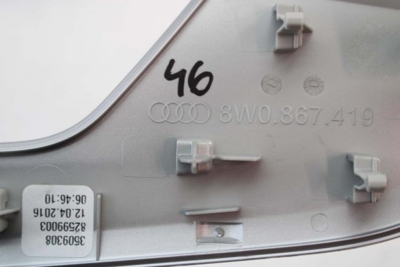 AUDI A4 LISTWY OZDOBNE DEKORY 8W1863969 8W1853189 8W1853190 8W0867409L 8W0867410L 8W0867419 8W0867420 dekor listwa 8W 8W1863969R