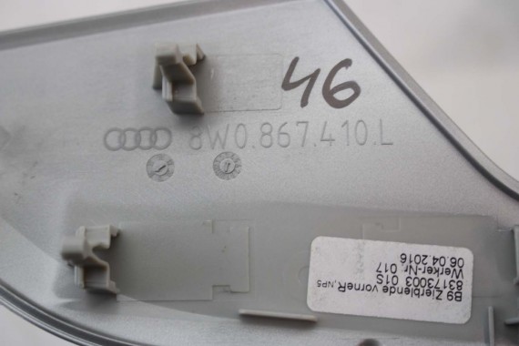 AUDI A4 LISTWY OZDOBNE DEKORY 8W1863969 8W1853189 8W1853190 8W0867409L 8W0867410L 8W0867419 8W0867420 dekor listwa 8W 8W1863969R