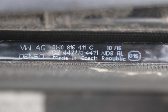 AUDI A4 8W PAS PRZEDNI PRZÓD WZMOCNIENIE + BELKA + CHŁODNICE WENTYLATOR 8W0121251K 8W0145805N 8W0959455 8W0121003A 8W0816411C B9