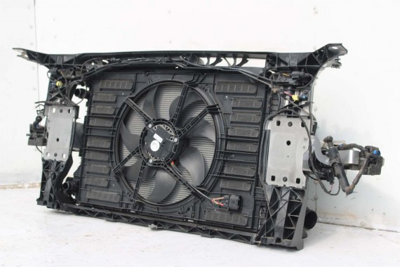 AUDI A4 8W PAS PRZEDNI PRZÓD WZMOCNIENIE + BELKA + CHŁODNICE WENTYLATOR 8W0121251K 8W0145805N 8W0959455 8W0121003A 8W0816411C B9