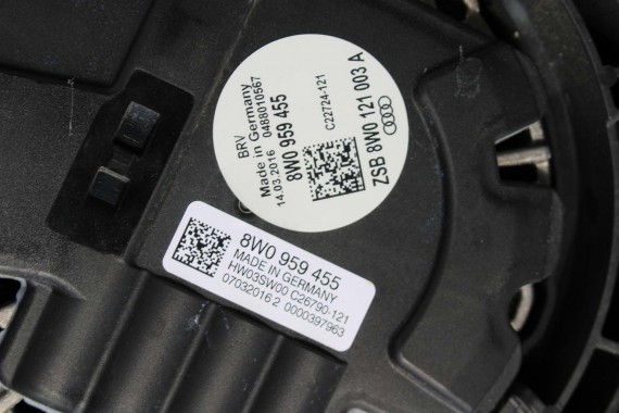 AUDI A4 8W PAS PRZEDNI PRZÓD WZMOCNIENIE + BELKA + CHŁODNICE WENTYLATOR 8W0121251K 8W0145805N 8W0959455 8W0121003A 8W0816411C B9
