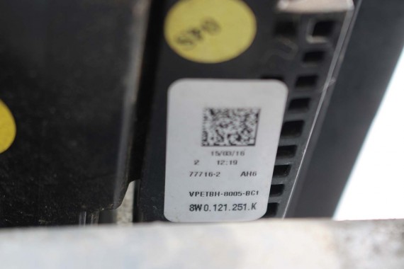 AUDI A4 8W PAS PRZEDNI PRZÓD WZMOCNIENIE + BELKA + CHŁODNICE WENTYLATOR 8W0121251K 8W0145805N 8W0959455 8W0121003A 8W0816411C B9