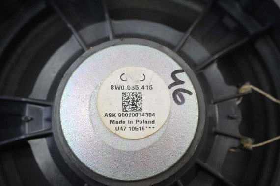 AUDI A4 SEDAN GŁOŚNIKI NAGŁOŚNIENIE 8W5035412 8W5035411 8W0035415 8W0035454 8W0035399 8W5035399 KOMPLET GŁOŚNIKÓW ZESTAW GŁOŚNIK