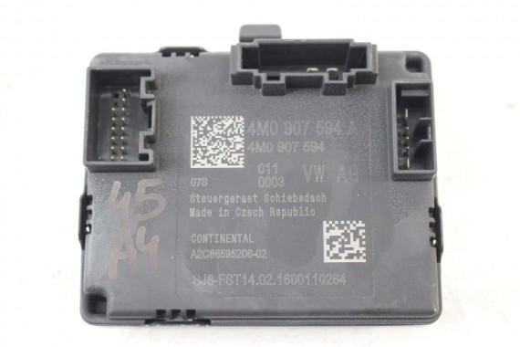 AUDI A4 A5 Q7 STEROWNIK SZYBERDACHU 4M0907594 moduł 4M0 907 594 8W 4M 4M0907594 4M0907594A 4K0907594AA 4K0907594AB 4M0907594