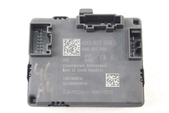 AUDI A4 A5 Q7 STEROWNIK SZYBERDACHU 4M0907594 moduł 4M0 907 594 8W 4M 4M0907594 4M0907594A 4K0907594AA 4K0907594AB 4M0907594