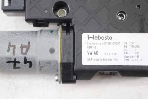 VW AUDI SILNICZEK SZYBERDACHU 3G5877795 3G5877795 3G5877795 8R0959591A dachu DACH SZKLANY PANORAMA 3G5877795 3G5877795 3G5877795