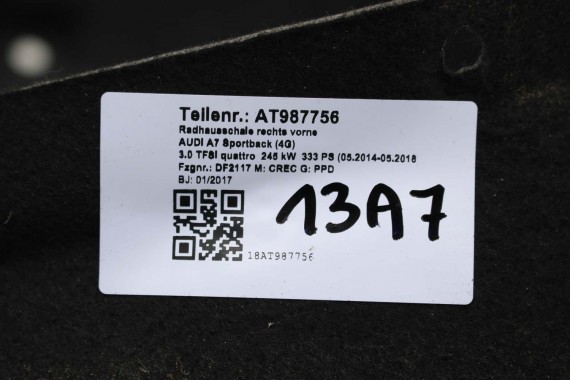 AUDI A7 NADKOLE PRZEDNIE PRZÓD 4G8821171D 4G8821172D 4G8821171C 4G8821172C 4G8821171D 4G8821172D 4G8 821 171 4G8821171 4G8821172