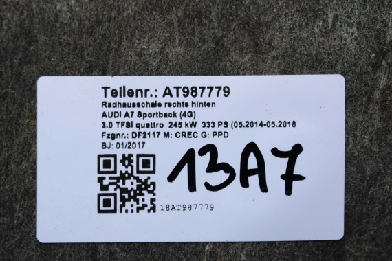 AUDI A7 NADKOLE TYŁ TYLNE 4G8810171D 4G8810172D 4G8 810 171 D 4G8810171B 4G8810172B 4G8810171C 4G8810172C 4G8810171D 4G8810172D
