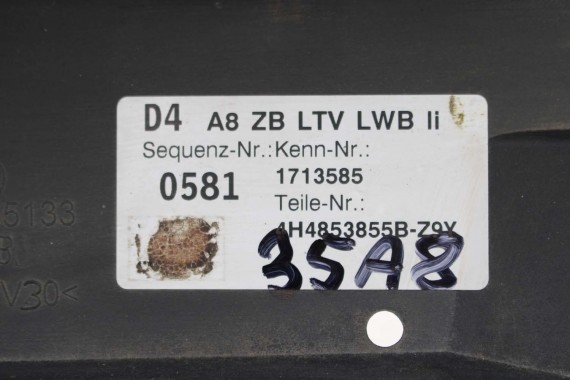 AUDI A8 D4 LISTWA PROGOWA 4H4853855B 4H4853856B 4H4 853 855 B próg 4H LY9T 0E0E 4H4853859B 4H48538860B LONG 4H4853855B 4H4853855