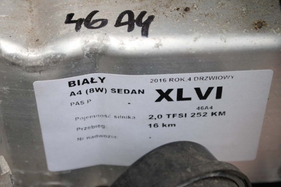 AUDI A4 8W PAS PRZEDNI PRZÓD WZMOCNIENIE + BELKA + CHŁODNICE WENTYLATOR 8W0121251K 8W0145805N 8W0959455 8W0121003A 8W0816411C B9