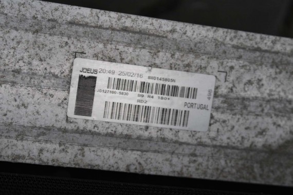 AUDI A4 8W PAS PRZEDNI PRZÓD WZMOCNIENIE + BELKA + CHŁODNICE WENTYLATOR 8W0121251K 8W0145805N 8W0959455 8W0121003A 8W0816411C B9