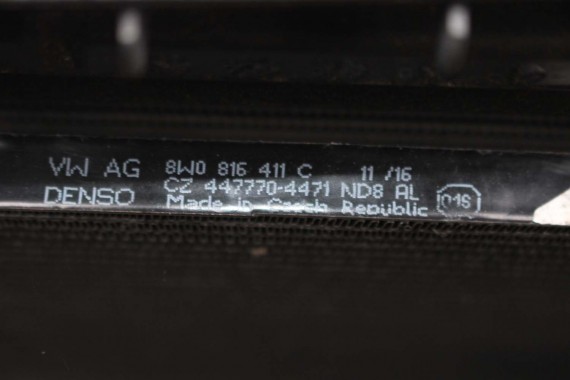 AUDI A4 8W PAS PRZEDNI PRZÓD WZMOCNIENIE + BELKA + CHŁODNICE WENTYLATOR 8W0121251K 8W0145805N 8W0959455 8W0121003A 8W0816411C B9