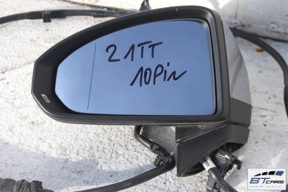 AUDI TT LUSTERKO DRZWI LEWE 10 pin 8S zewnętrzne pinów kabli przewodów  el. skł. 10pin L5 	LZ7G 	Florettsilber metallic 	Srebrny