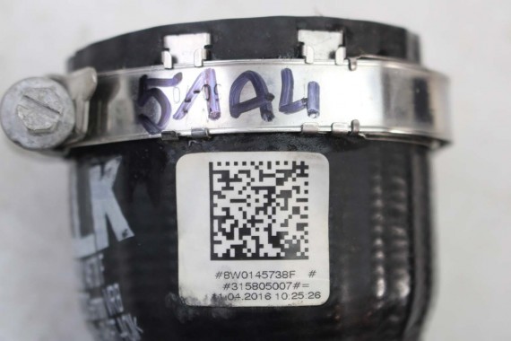 AUDI A4 A5 RURA INTERKULERA 8W0145738F 8W0 145 738 2.0 TFSi intercoolera wąż przewód 8W0145738H 8W0145738P 8W0145738F 8W0145738