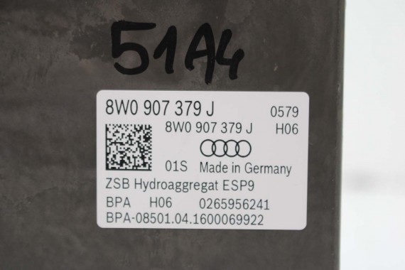 AUDI A4 A5 POMPA ABS 8W0614517M hamulcow 8W0907379J agregat BEF 8W0614517G 8W0614517H 8W0614517J 8W0907379E 8W0614517M 8W0907379