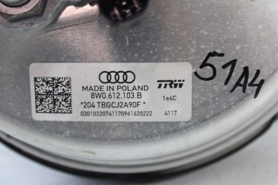 AUDI A4 A5 SERWO 8W0612103B + POMPA HAMULCOWA hamulca z pompą VwAG 8W0611021 8W0611301 8W00612107 8W B9 F5 8W0612103K 8W00612107