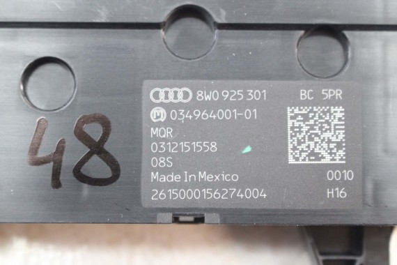 AUDI A4 PANEL Z PRZYCISKAMI PRZYCISKI 8W0925301BC 8W0 925 301 BC przycisk b9 f5 sterowania 8W0925301BC 8W0925301BC 8W0925301BC