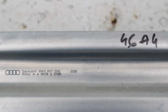 AUDI A4 A5 BELKA ZDERZAKA TYŁ 8W0807309 8W0807309A 8W0 807 309 8W B9 F5 wzmocnienie 8W0807309F 8W0807309G 8W0807309 8W0807309A