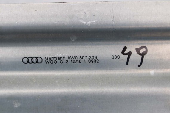 AUDI A4 A5 BELKA ZDERZAKA TYŁ 8W0807309 8W0807309A 8W0 807 309 8W B9 F5 wzmocnienie 8W0807309F 8W0807309G 8W0807309 8W0807309A