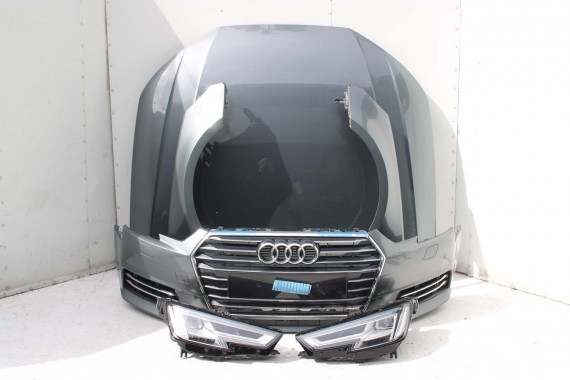 AUDI A4 8W PRZÓD maska błotniki zderzak pas przedni lampy wzmocnienie lampa FULL LED 0C0C LX7R szary 8W0941033 8W0941034 B9 0C
