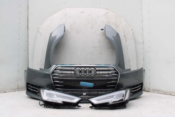 AUDI A4 8W PRZÓD maska błotniki zderzak pas przedni lampy wzmocnienie lampa FULL LED 0C0C LX7R szary 8W0941033 8W0941034 B9 0C