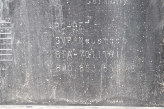 AUDI A4 8W PRZÓD maska błotniki zderzak pas przedni lampy wzmocnienie lampa FULL LED 0C0C LX7R szary 8W0941033 8W0941034 B9 0C