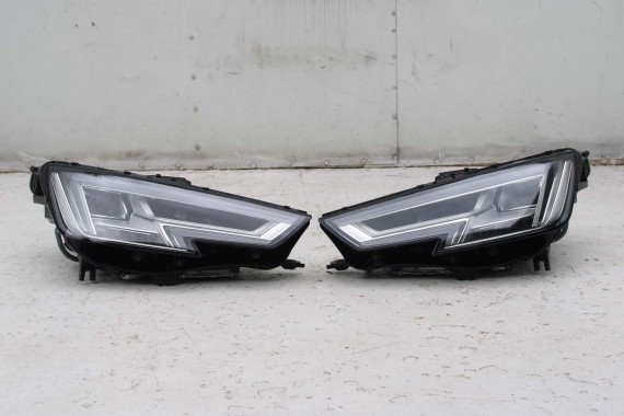 AUDI A4 8W PRZÓD maska błotniki zderzak pas przedni lampy wzmocnienie lampa FULL LED 0C0C LX7R szary 8W0941033 8W0941034 B9 0C