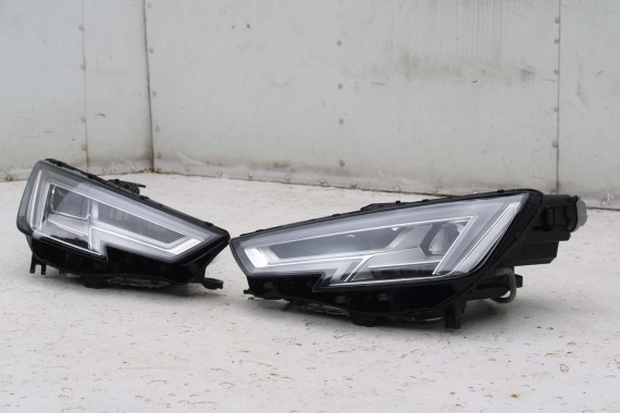 AUDI A4 8W PRZÓD maska błotniki zderzak pas przedni lampy wzmocnienie lampa FULL LED 0C0C LX7R szary 8W0941033 8W0941034 B9 0C