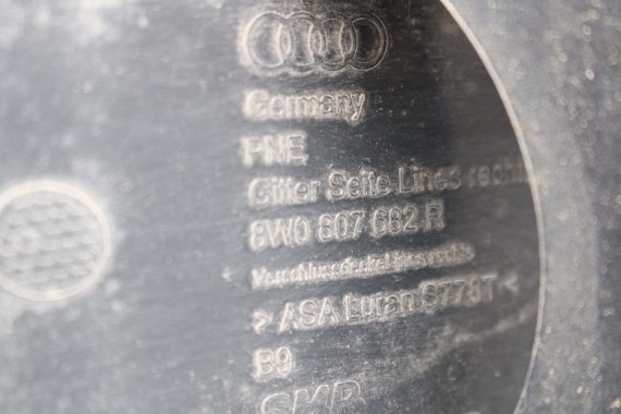 AUDI A4 8W PRZÓD maska błotniki zderzak przedni 0C0C LX7R szary 8W0807065 8W0807611 8W0821105A 8W0821106A 8W0823029 8W0807681 0C