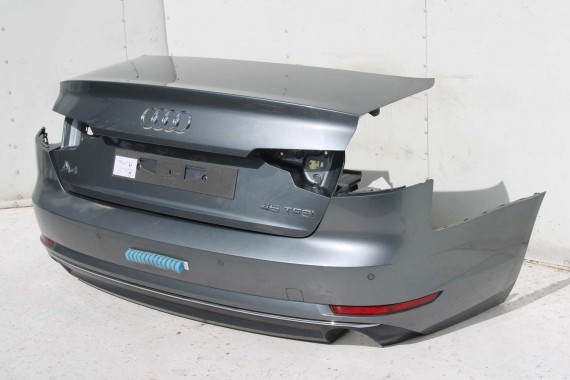AUDI A4 SEDAN TYŁ ZDERZAK tylny + KLAPA BAGAŻNIKA 8W B9 0C LX7R szary ZESTAW KOMPLET 8W5827025 8W5807511F 8W5807067 8W0807521H