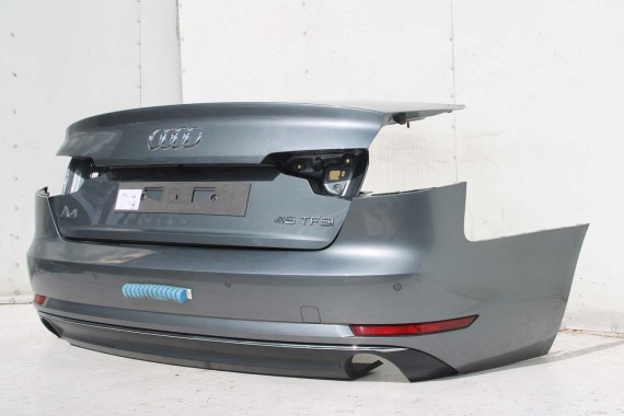 AUDI A4 SEDAN TYŁ ZDERZAK tylny + KLAPA BAGAŻNIKA 8W B9 0C LX7R szary ZESTAW KOMPLET 8W5827025 8W5807511F 8W5807067 8W0807521H