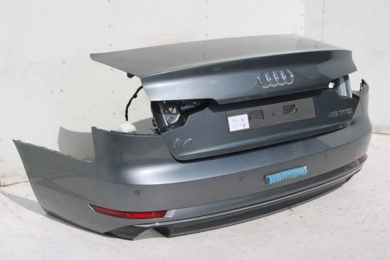 AUDI A4 SEDAN TYŁ ZDERZAK tylny + KLAPA BAGAŻNIKA 8W B9 0C LX7R szary ZESTAW KOMPLET 8W5827025 8W5807511F 8W5807067 8W0807521H