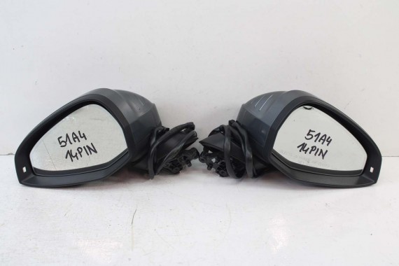 AUDI A4 LUSTERKO DRZWI LEWE 14 pin 8W LX7R zewnętrzne pinów kabli przewodów 14pin LX7R szary 0C0C 8W1857409 8W0857535 FOTO